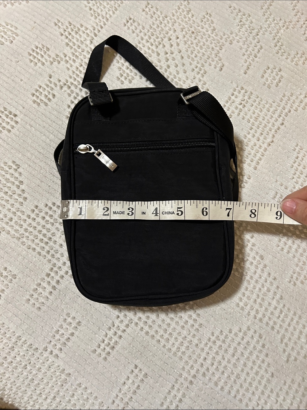 Baggallini Black Crossbody with Silver Accents - Picture 6 of 7